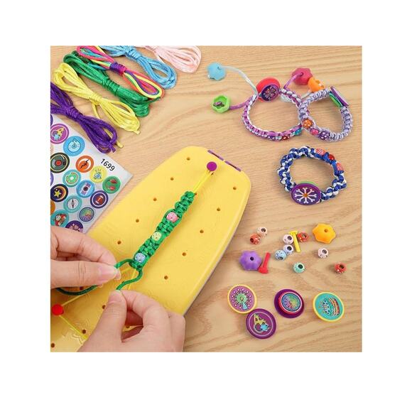 Braiding Friendship Bracelet Kit DIY Jewelry Making Kit for Kids Crafts Set NEW - Picture 6 of 6